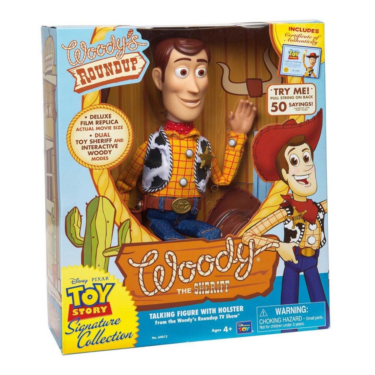 Thinkway Toys Woody Sheriff Talking Figure Roundup Signature