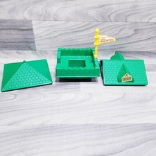 Lincoln Logs Parts Green Roofs Three Types Fort Flag SHERIFF