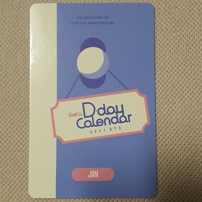 BTS] 2021 FESTA D-DAY CALENDAR 8th Anniversary 604 photo card set