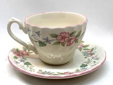 Myott Meakin Spring Fields Jenny Rhodes China Tea Cup and Saucer 