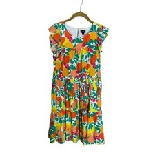 J Crew Fruit Bright Printed Shift Dress 4