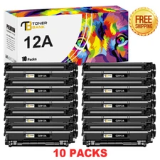 High Yield Black Toner for HP Q2612A 12A LaserJet 1012 1020 1018 3050 3055 lot