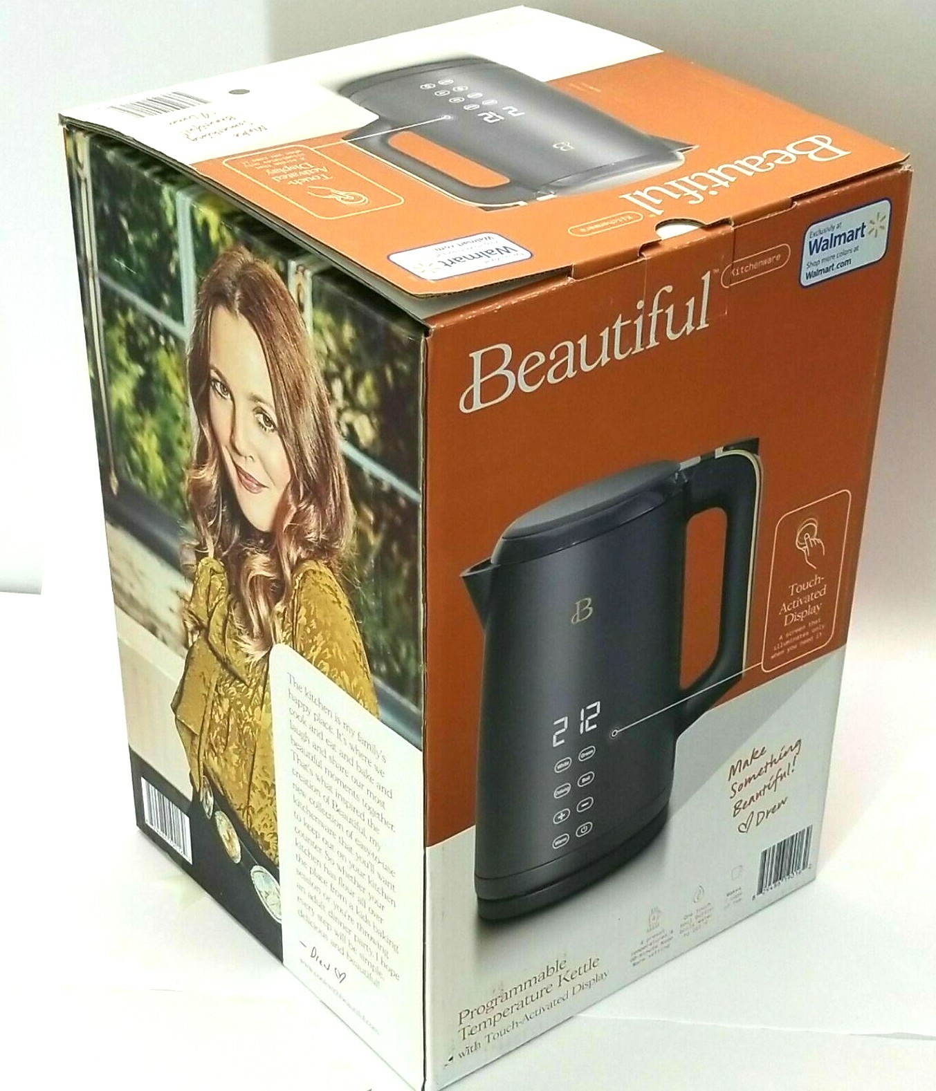 Beautiful 1.7L Electric Kettle Model KES5212UL, Black Sesame by Drew