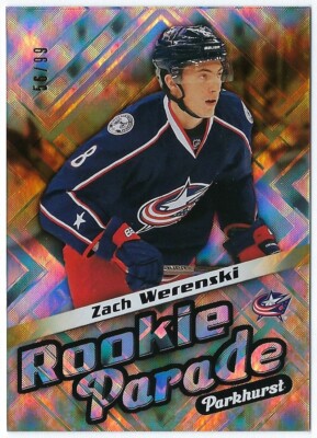 2016/17 Parkhurst Rookie Parade GOLD card# RP28 of Zach Werenski