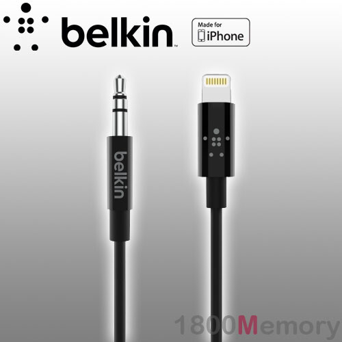 Belkin 3.5mm Audio Cable Lightning Connector 1.8m for iPhone 14 13  