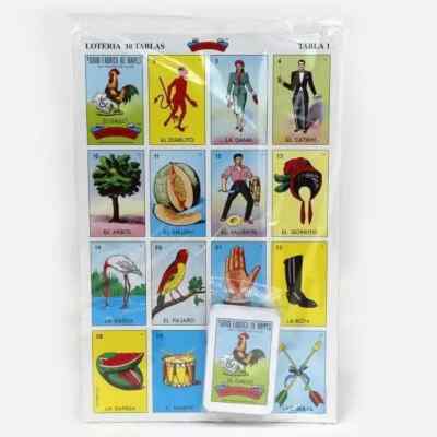 Don Clemente Authentic Loteria Card Game 10 Tablets, Jumbo Size