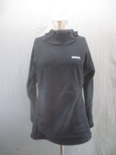 Columbia Size S Womens Black Front Pocket Warm Fleece Long Athletic Hoodie 956