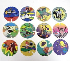 Tazos Volants Flippo's Looney Tunes Vintage Années 1990 – Série 251-290, Utilisé