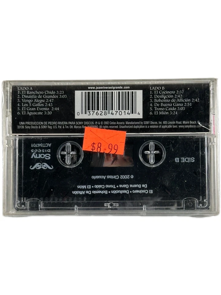 JUAN “El Grande” RIVERA Entre Loqueras Y Balaceras Con Cassette Nuevo Sellado - Image 2 of 2