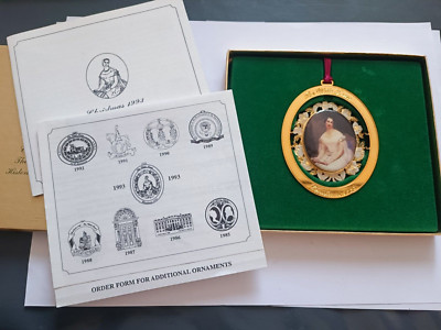 Großer Anhänger THE WHITE HOUSE CHRISTMAS 1993 Historical Association 8,5 cm