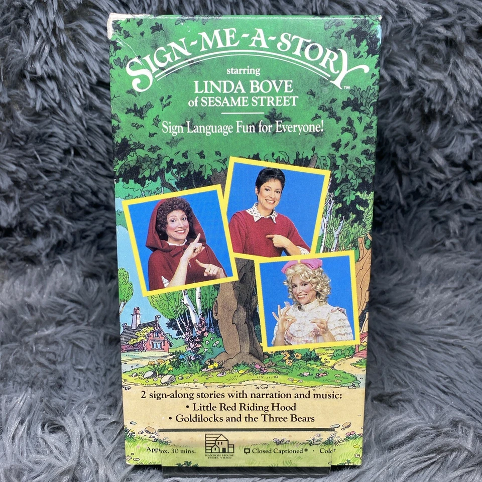 Sign-Me-a-Story: Sign Language Fun for Everyone! VHS Tape 1987 Linda Bove - Image 2 of 4