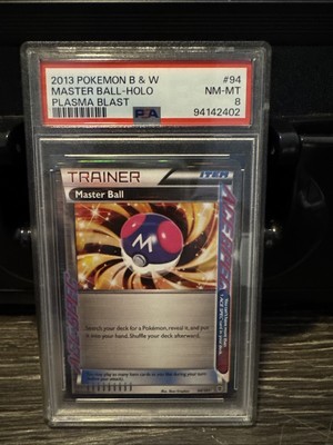 2013 Pokemon Master Ball Holo  B & W Plasma Blast #94 PSA 9 MINT