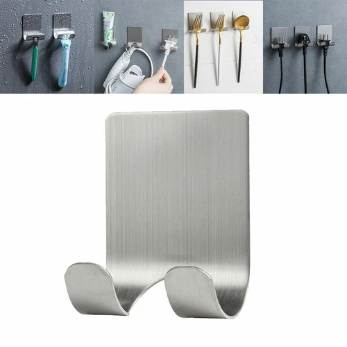 12/36-teiliges Edelstahl Halter Set - selbstklebende Wandhaken für Rasierer NEU - Bild 8 von 17