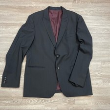 BUGATTI Wool Black Blazer with Contrasting lined.