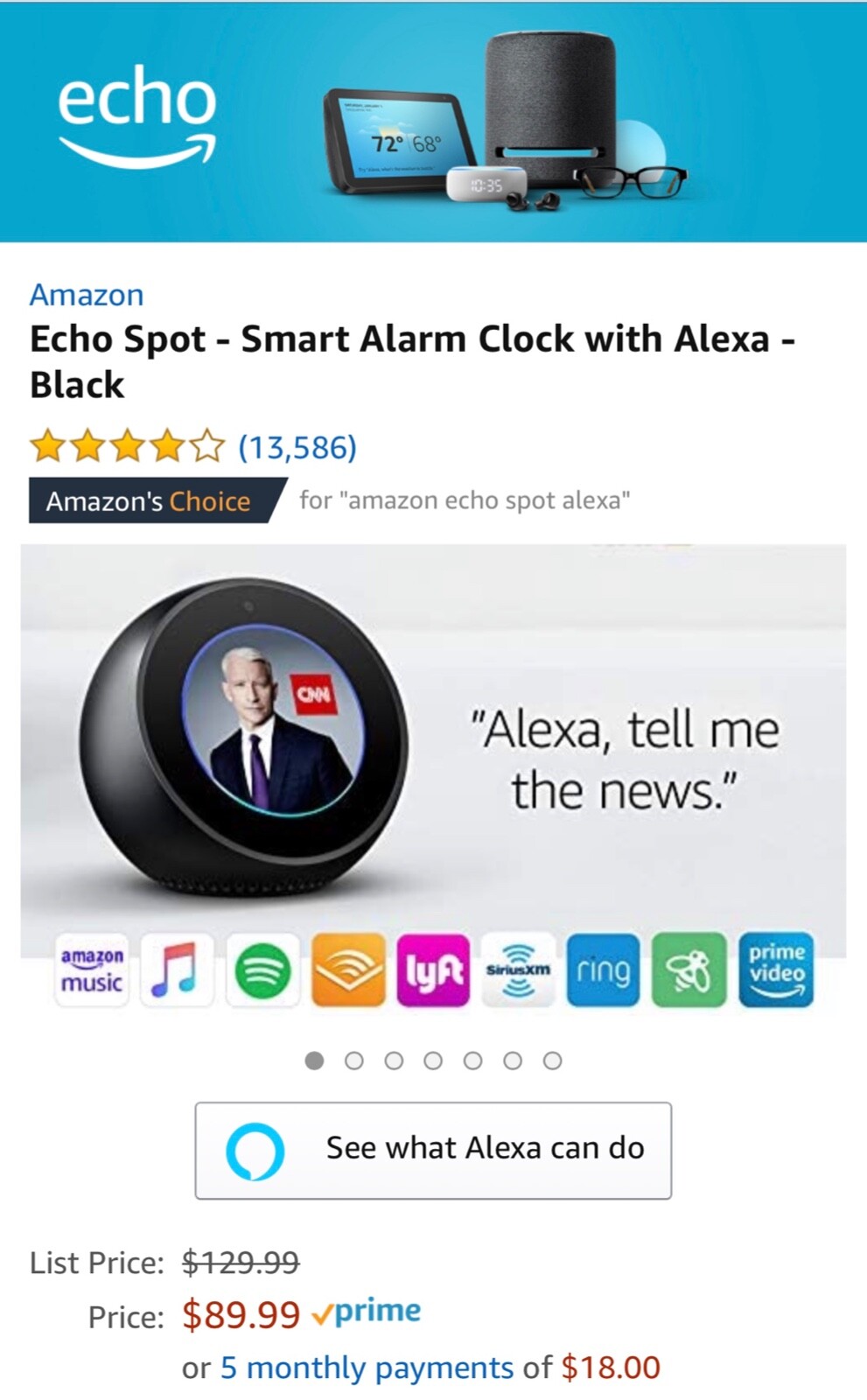 echo spot alexa