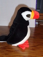TY BEANIE BABY BIRD - PUFFER BIRD - HANG TAG PROTECTED - EXCELLENT CONDITION