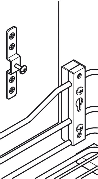 Unterschrank Frontauszug Schrankauszug Küchenschrank Gitter Auszug 30 kg Schrank - Bild 3 von 4