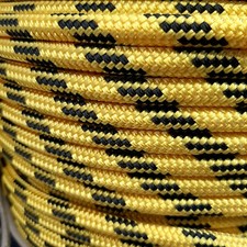 STOCK 25 MT. CIMA SCOTTA & DRIZZA ø 10 Mm GIALLA BARCA VELA CORDA NAUTICA RANDA