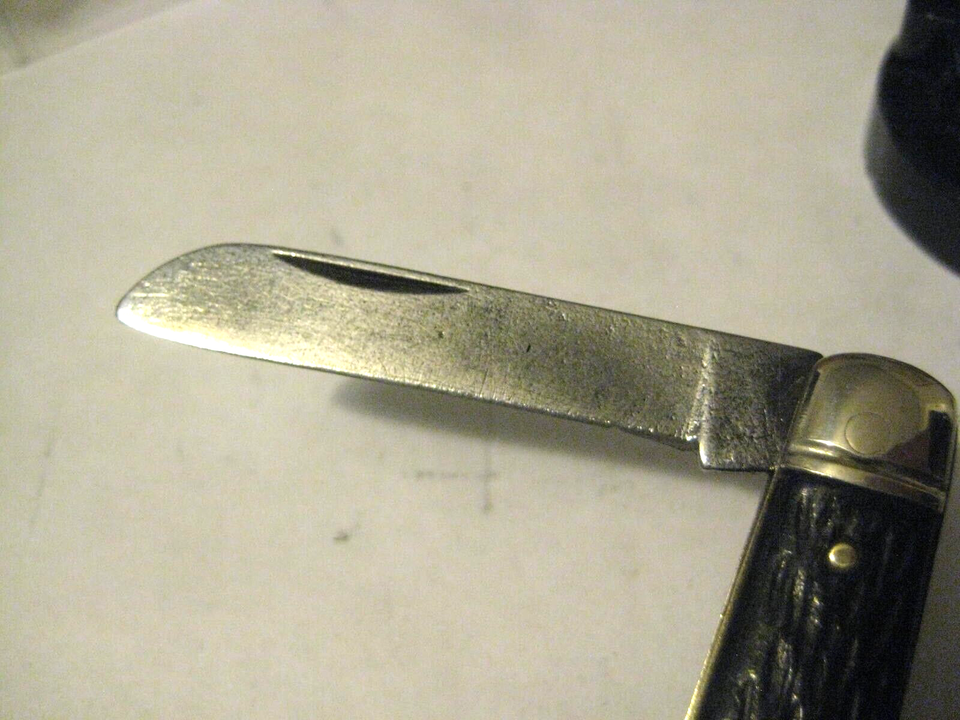 VINTAGE UNKNOWN MAKER DOUBLE BLADED POCKET KNIFE GOOD USED CONDITION eBay