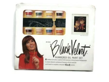 Craft Master Black Velvet Painting Oil Paint by Number Set 1 Subject