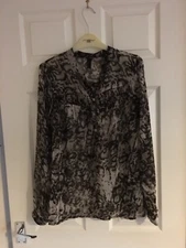 Vero Moda Animal Print Blouse, Size M.