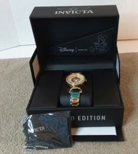 Disney Invicta Limited Edition Rose Gold Ladies 34 mm Watch.  New Open Box.