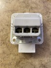 1x PCE Nr.105-0w Anbau-Einbau Steckdose weiss B50xL50mm Lochabstand 38x38mm