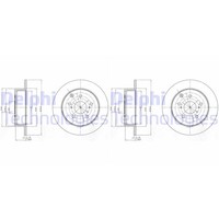 2X Delphi Bremsscheiben 280Mm Voll Hinten Passend FÜR Toyota Avensis | BG4303