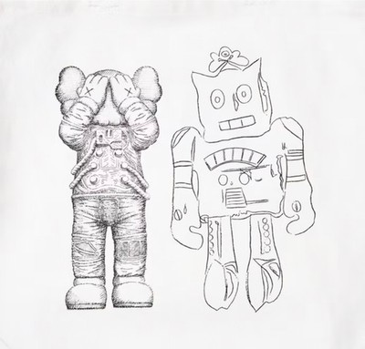KAWS + WARHOL x UNIQLO 2WAY tote bag OFF WHITE NEW Japan 2024 | eBay