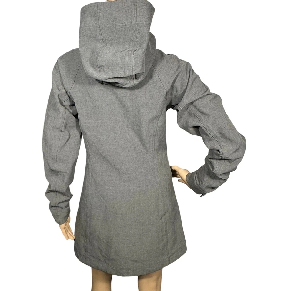 Columbia Jacket Women XS Gray Plaid Parka Coat Omni Heat Dusk2Dawn Waterproof - Image 4 of 4