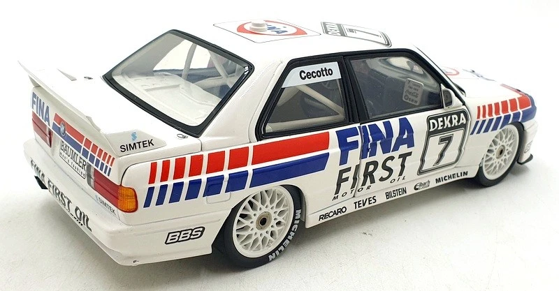 Minichamps 1/18 Scale 180 922007 - BMW M3 Fina DTM 1992 Winner J.Cecotto #7 - Image 2 of 4