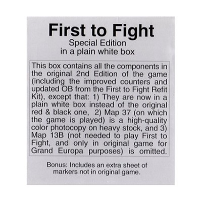 GRD Europa First To Fight (2. Auflage, Schlichte Weiße Box Edition) Box VG+/EX
