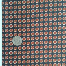 Floral Geometric Allover Mini Print Red Daisi...
