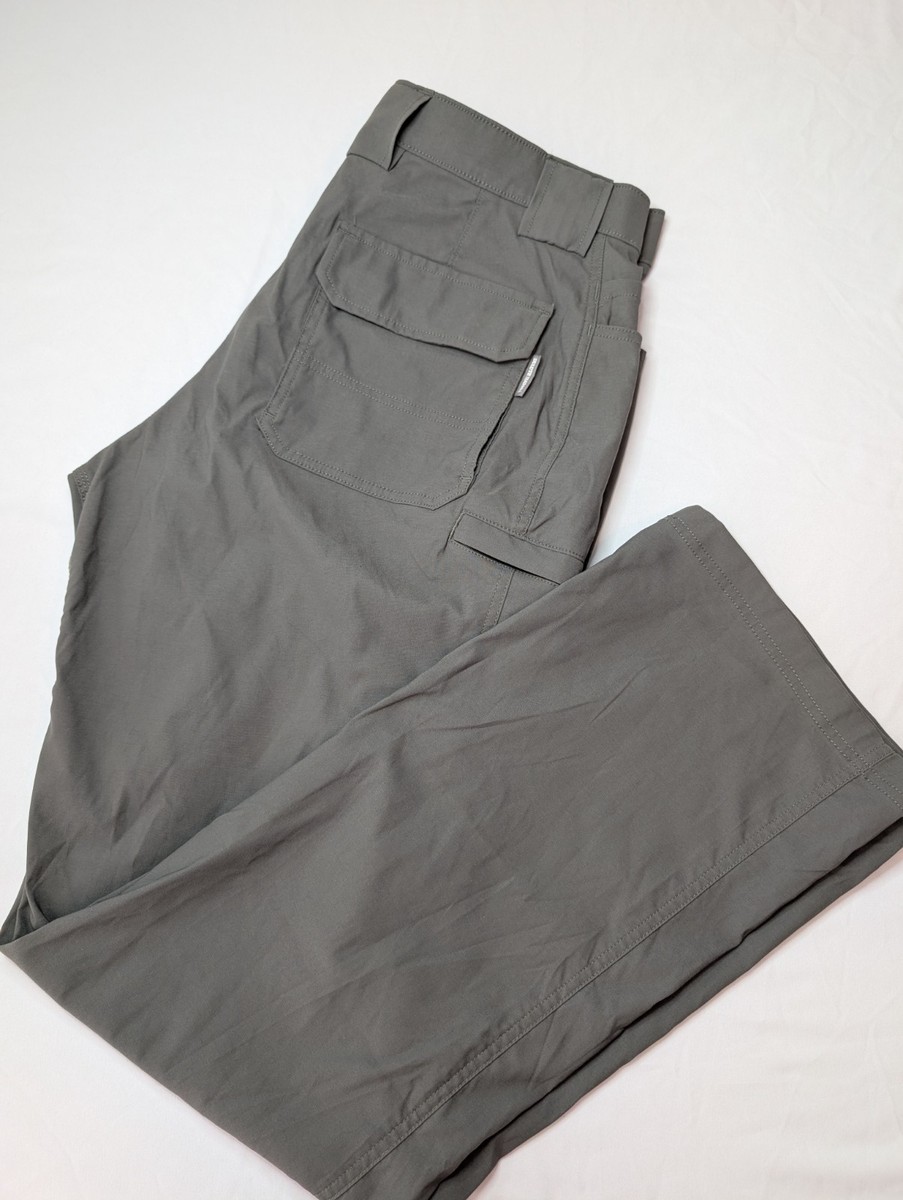 Duluth Trading Co. Flex Dry On The Fly Performance Cargo Pants Men's 36x34 Gray