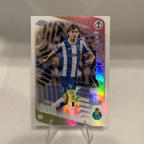 Rodrigo Mora 2025-26 Topps Chrome UCC Future Stars White Refractor /30 #83
