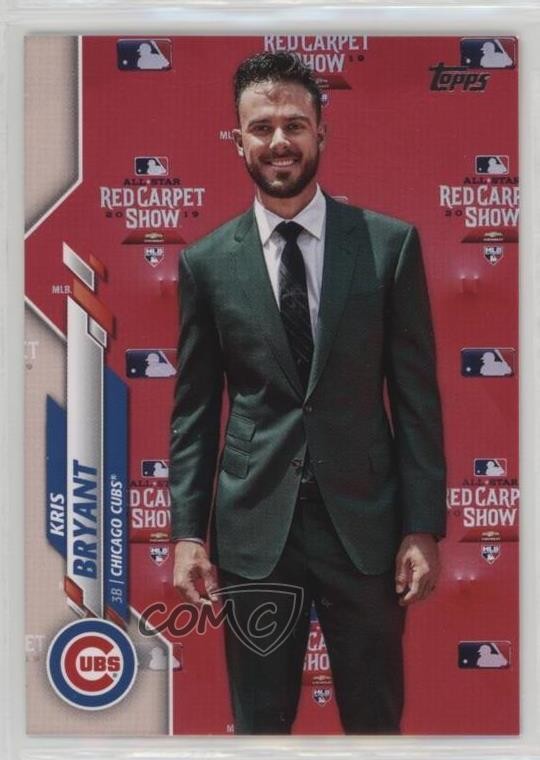 2020 Topps Update SP Photo Variation Kris Bryant (Red Carpet) #U-42 xt3