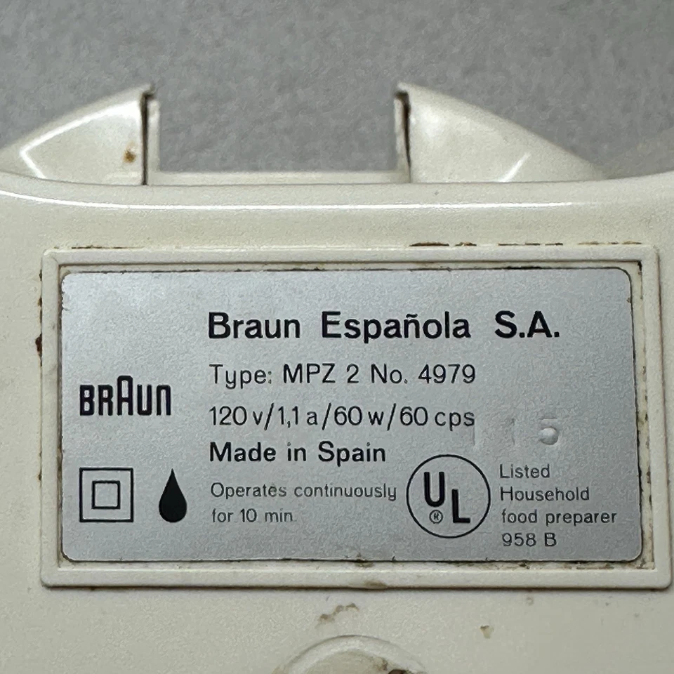 Exprimidor de cítricos BRAUN CITROMATIC 120V 60W 4-979 para piezas oferta base motor pieza Foto 4 de 4