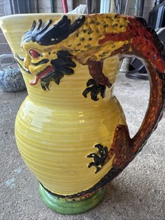Burleigh Ware Dragon Jug Design Antique Pottery