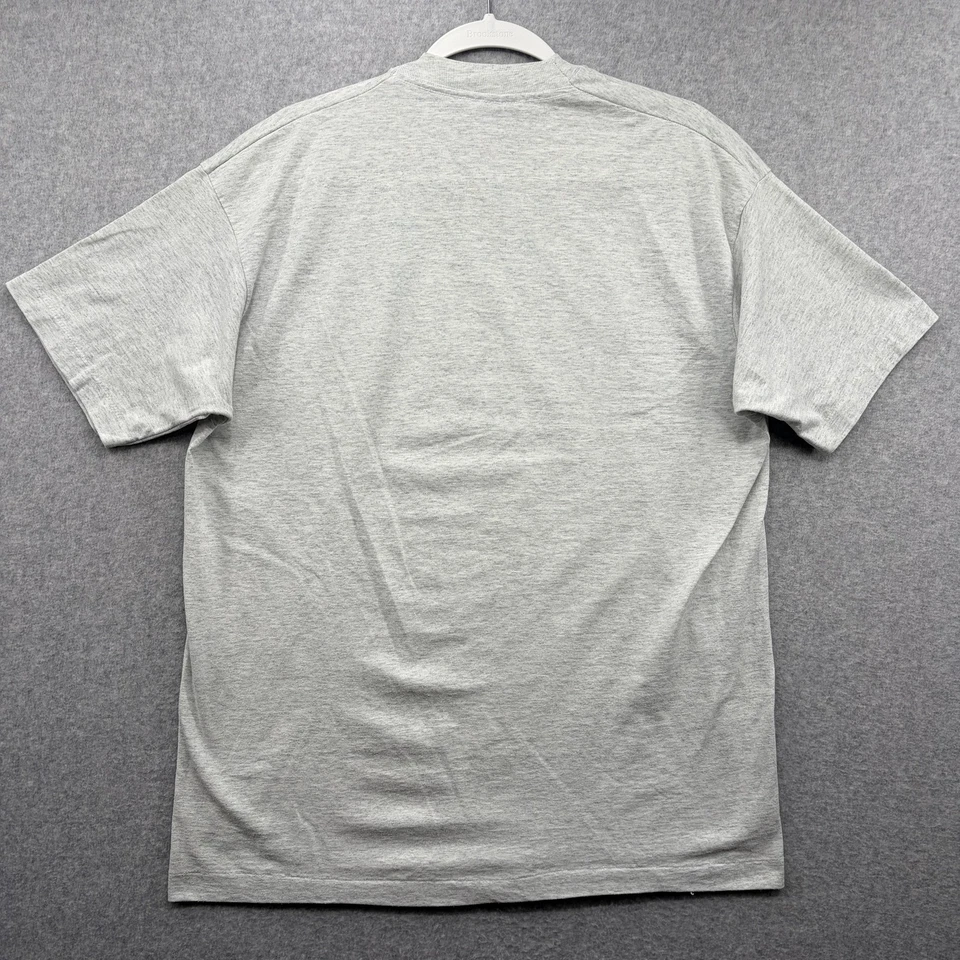 Camisa vintage Dinkel Acker para hombre XL gris cerveza alemana EE. UU. 90 puntada única Foto 4 de 4