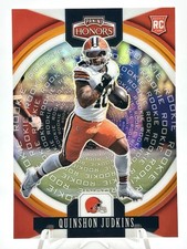 2025 Panini Honors Quinshon Judkins Rookie Orange 10/20 Jersey Match Browns #37