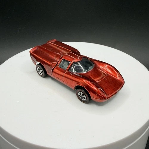 Vintage Hot Wheels Redline Lola GT70 Red US Base - Very Good Condition