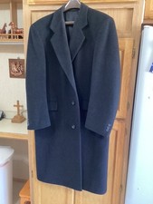 Mens di Silver cashmere wool dress overcoat 4...