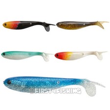 Black Cat Mullet Shads - Catfish Pike Cod Pollock Bass Sea River Fishing Lures