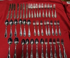 LOT of 43 Hampton Silversmith HSC100 stainless steel Flatware