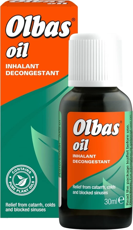 3 x Olbas Oil Inhalant Decongestant Oil 30ml (X3)EXP 2027