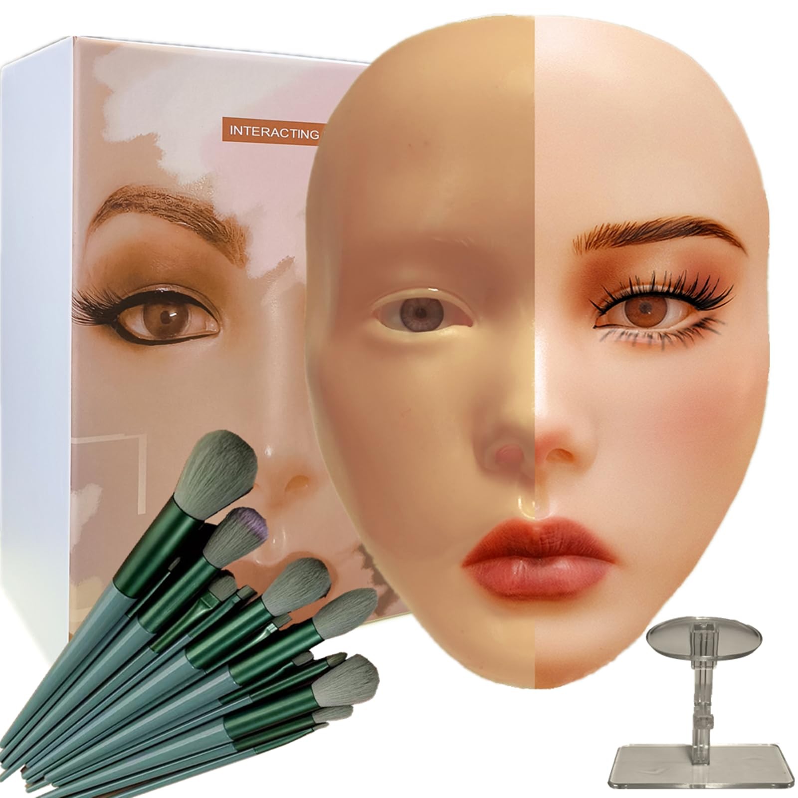 3D Makeup Practice Face, XIJIEMAO Mannequin Head For Makeup,