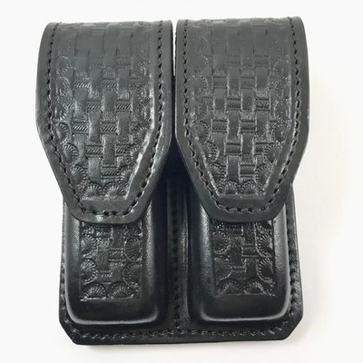 Leather Double Magazine Pouch Holster For Double Stack Magazines