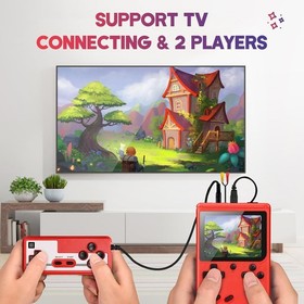 Built in 500 Classic Games Handheld Retro Video Game Console Double Game Gift US