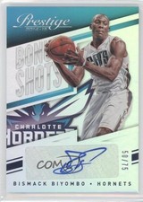 2014 Panini Prestige Bonus Shots Blue Premium 50/75 Bismack Biyombo #87 Auto 0b9