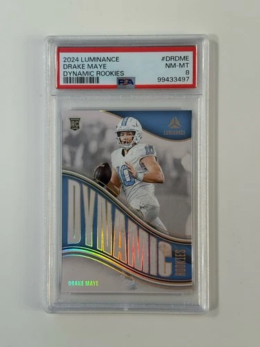 PSA 8 2024 Luminance Dynamic Rookies #DR-DME Drake Maye